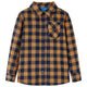 Camicia per bambini Vidaxl a scacchi 104 cognac color e blu