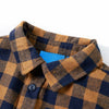 Camicia per bambini Vidaxl a scacchi 104 cognac color e blu