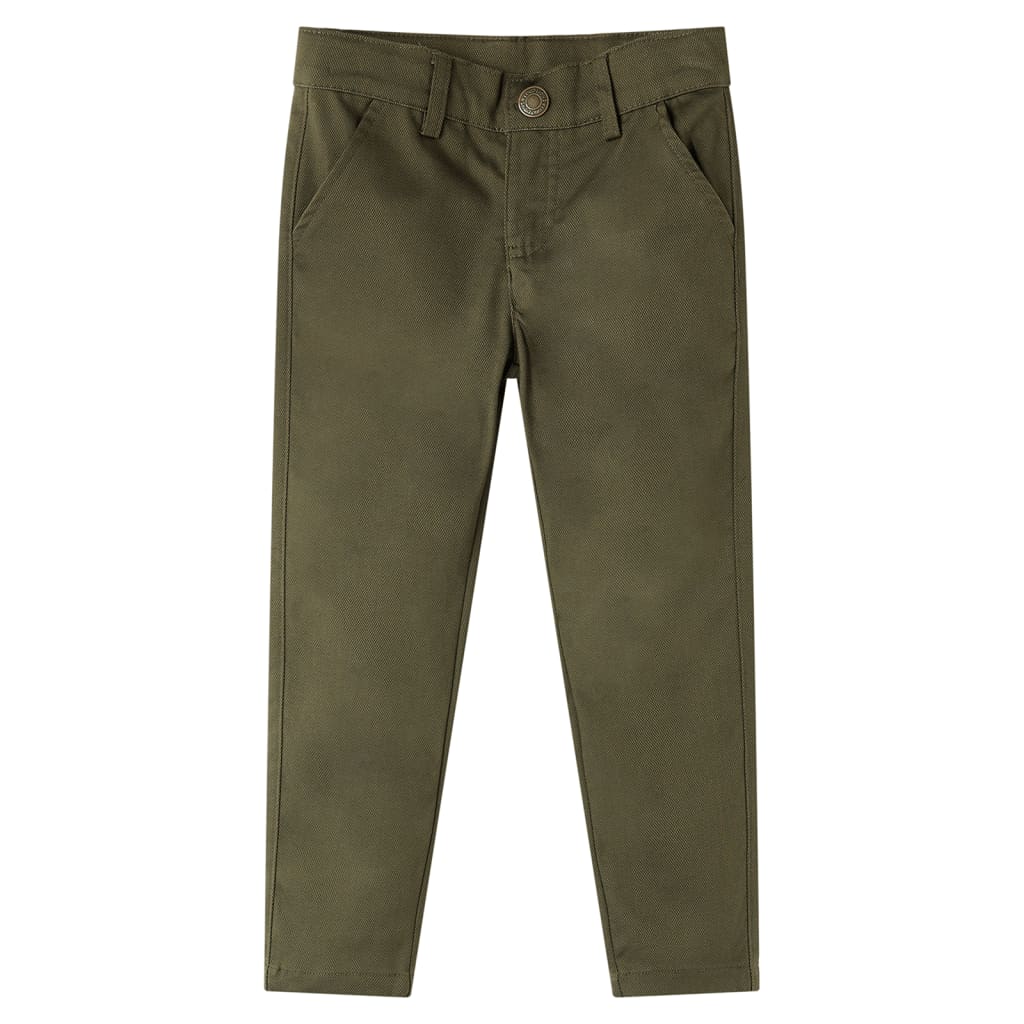 Vidaxl kinderbroek 92 kakikleurig