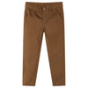 Vidaxl kinderbroek 104 cognackleurig