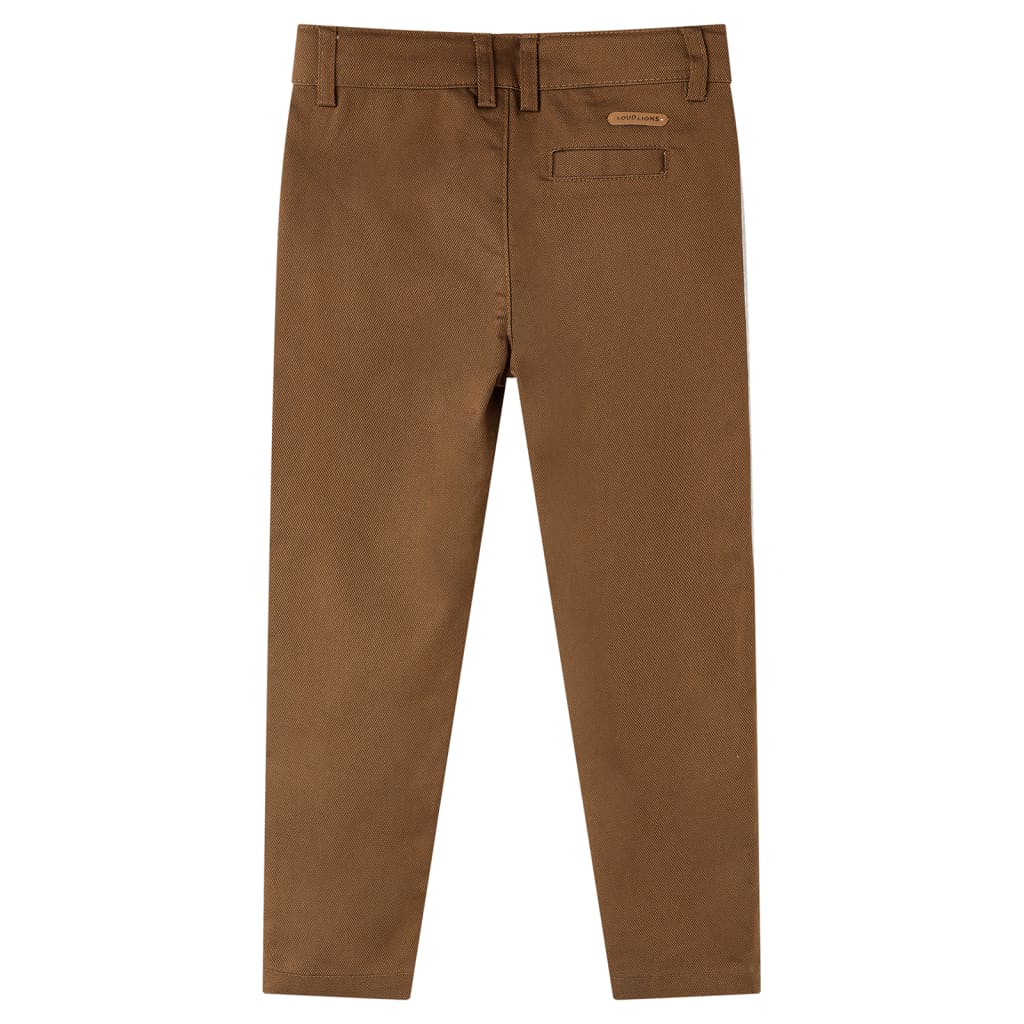 Vidaxl kinderbroek 104 cognackleurig