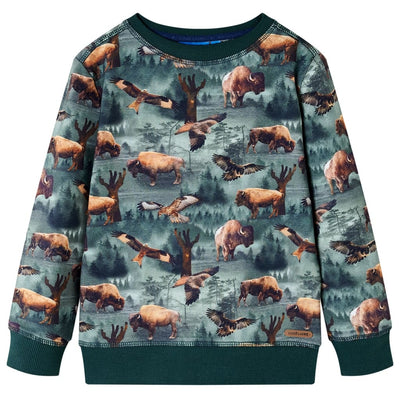 Vidaxl Children's Sweater 92 Dark Green