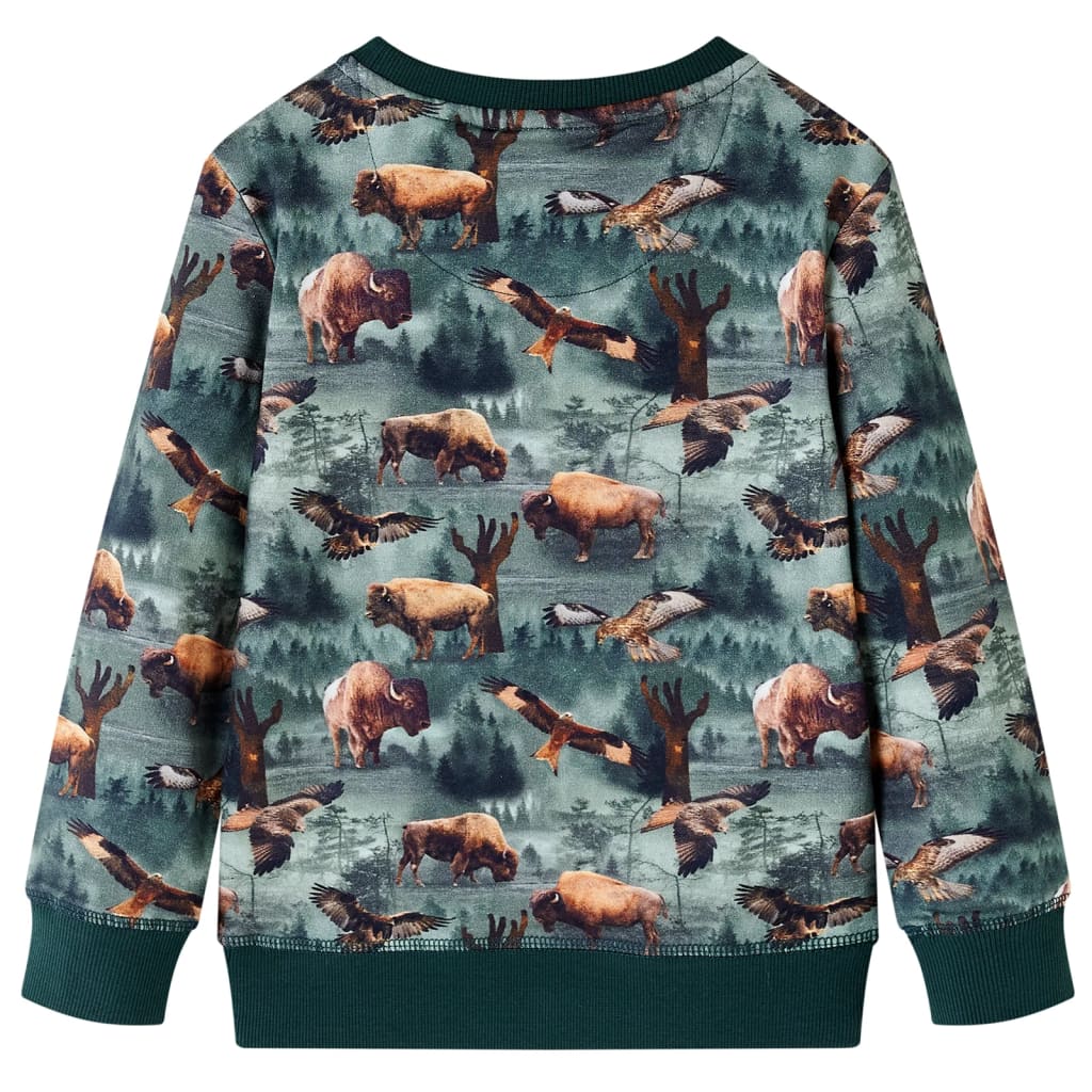 Vidaxl Children's Sweater 92 Dark Green