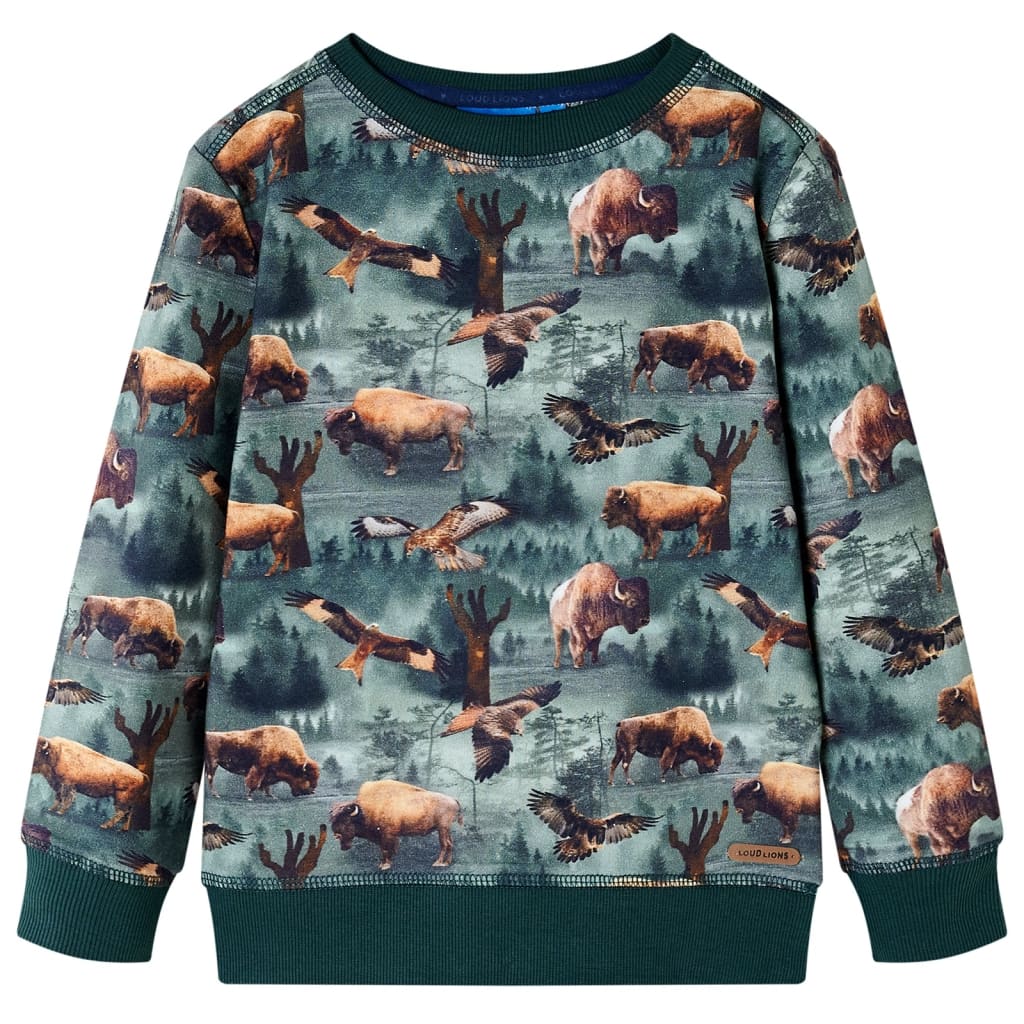 Vidaxl Children's Sweater 104 Dark Green