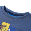 Camicia per bambini Vidaxl con maniche lunghe 128 blu misto