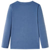 Camicia per bambini Vidaxl con maniche lunghe 140 blu misto