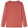Camicia per bambini Vidaxl con maniche lunghe 140 henné luminoso