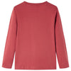 Camicia per bambini Vidaxl con maniche lunghe 104 rossastro -brown
