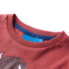 Camicia per bambini Vidaxl con maniche lunghe 104 rossastro -brown