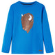 Camicia per bambini Vidaxl con maniche lunghe 116 cobalt blu