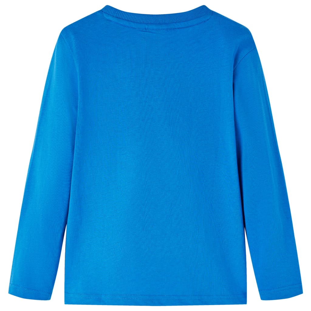 Camicia per bambini Vidaxl con maniche lunghe 116 cobalt blu