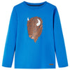 Camicia per bambini Vidaxl con maniche lunghe 128 cobalto blu
