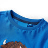 Camicia per bambini Vidaxl con maniche lunghe 128 cobalto blu