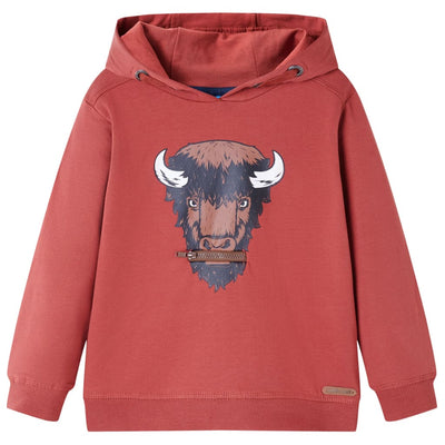 Vidaxl Children's Sweater con Hood 104 Red -Brawn