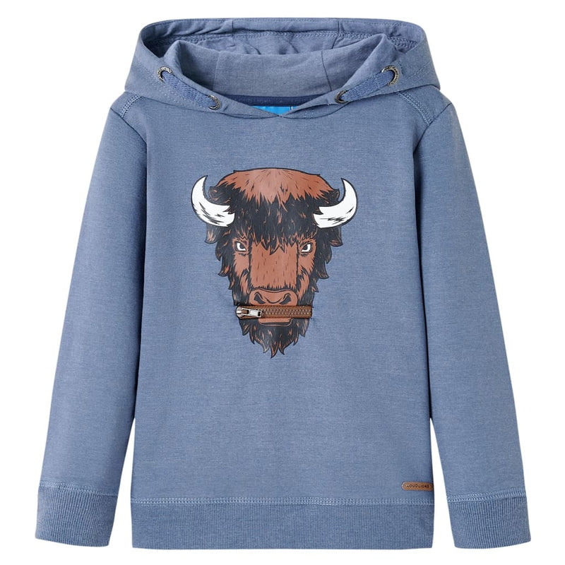 Vidaxl Siga per bambini con cappuccio 104 blu misto