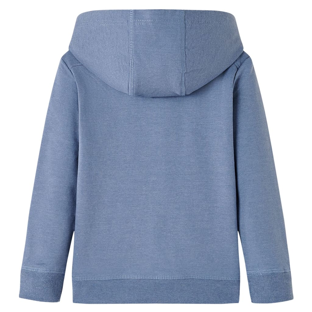 Vidaxl Siga per bambini con cappuccio 116 miscelato blu