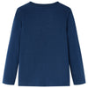 Camisa para niños de Vidaxl con mangas largas 116 azul marino