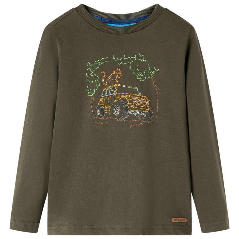 Camicia per bambini Vidaxl con maniche lunghe 140 kack