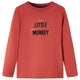 VidaXL children's shirt with long sleeves 140 reddish -brown