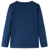 Camicia per bambini Vidaxl con maniche lunghe 116 blu navy