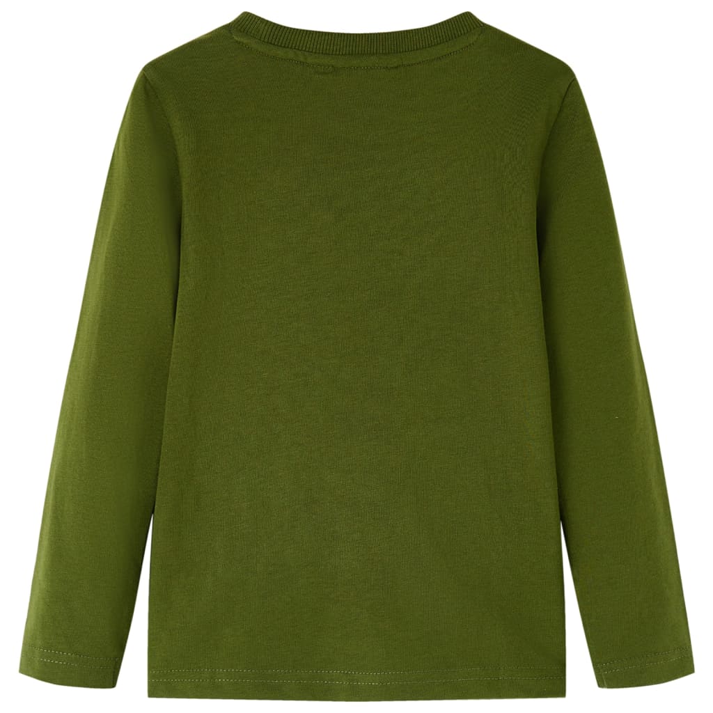 Camicia per bambini Vidaxl con maniche lunghe 104 Donkerkakiklurke