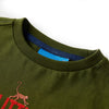 Camicia per bambini Vidaxl con maniche lunghe 104 Donkerkakiklurke