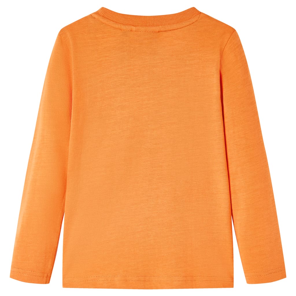 Camicia per bambini Vidaxl con maniche lunghe 92 DONKERORANJE
