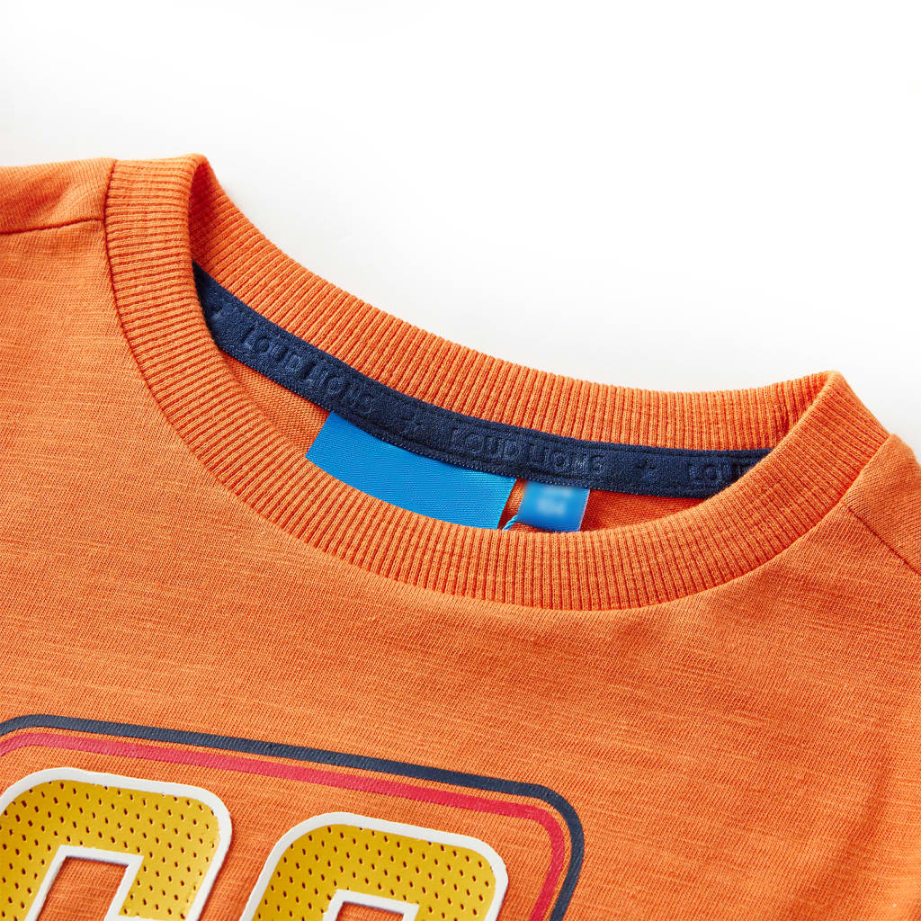 Camicia per bambini Vidaxl con maniche lunghe 104 DONKERORANJE
