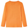Camisa para niños Vidaxl con mangas largas 128 Donkeroranje