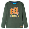 Camicia per bambini Vidaxl con maniche lunghe 92 Donkergroen