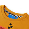 Camicia per bambini Vidaxl con maniche lunghe 128 ocra colori
