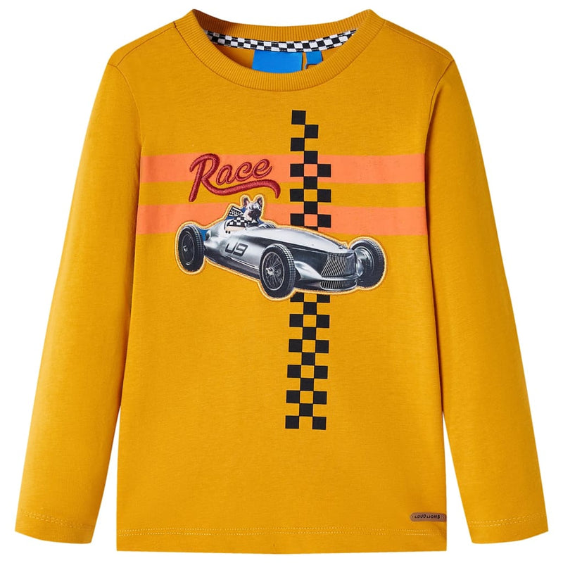 Camicia per bambini Vidaxl con maniche lunghe 140 occhiari