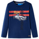 Camicia per bambini Vidaxl con maniche lunghe 104 blu navy