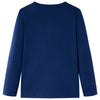Camicia per bambini Vidaxl con maniche lunghe 116 blu navy