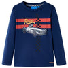 Camicia per bambini Vidaxl con maniche lunghe 128 blu navy