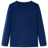 Camicia per bambini Vidaxl con maniche lunghe 128 blu navy