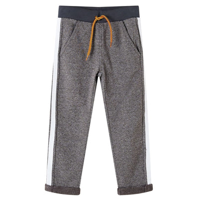 Pantalones de trote de Vidaxl para niños 92 Gray Dark Mixed