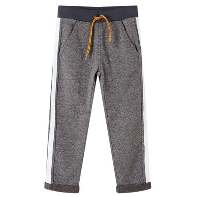 Pantalones de trote para niños Vidaxl 140 Gray Dark Mixed