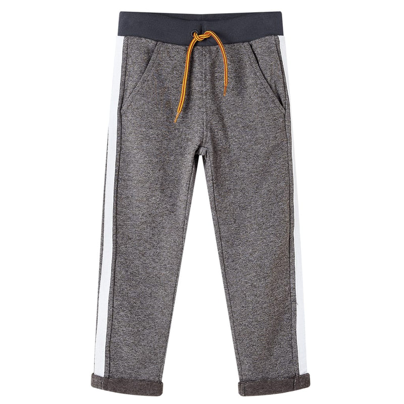 Vidaxl kinderjoggingbroek 140 gemêleerd donkergrijs