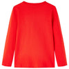 Camicia per bambini Vidaxl con maniche lunghe 104 rosso