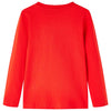 Camicia per bambini Vidaxl con maniche lunghe 116 rosse