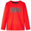 Camicia per bambini Vidaxl con maniche lunghe 128 rossa