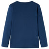 Camicia per bambini Vidaxl con maniche lunghe 104 blu navy