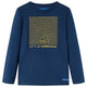 Camicia per bambini Vidaxl con maniche lunghe 116 blu navy