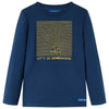 Camicia per bambini Vidaxl con maniche lunghe 128 blu navy