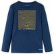 Camicia per bambini Vidaxl con maniche lunghe 128 blu navy