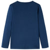 Camicia per bambini Vidaxl con maniche lunghe 128 blu navy