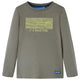 Vidaxl kindershirt met lange mouwen 92 kakikleurig