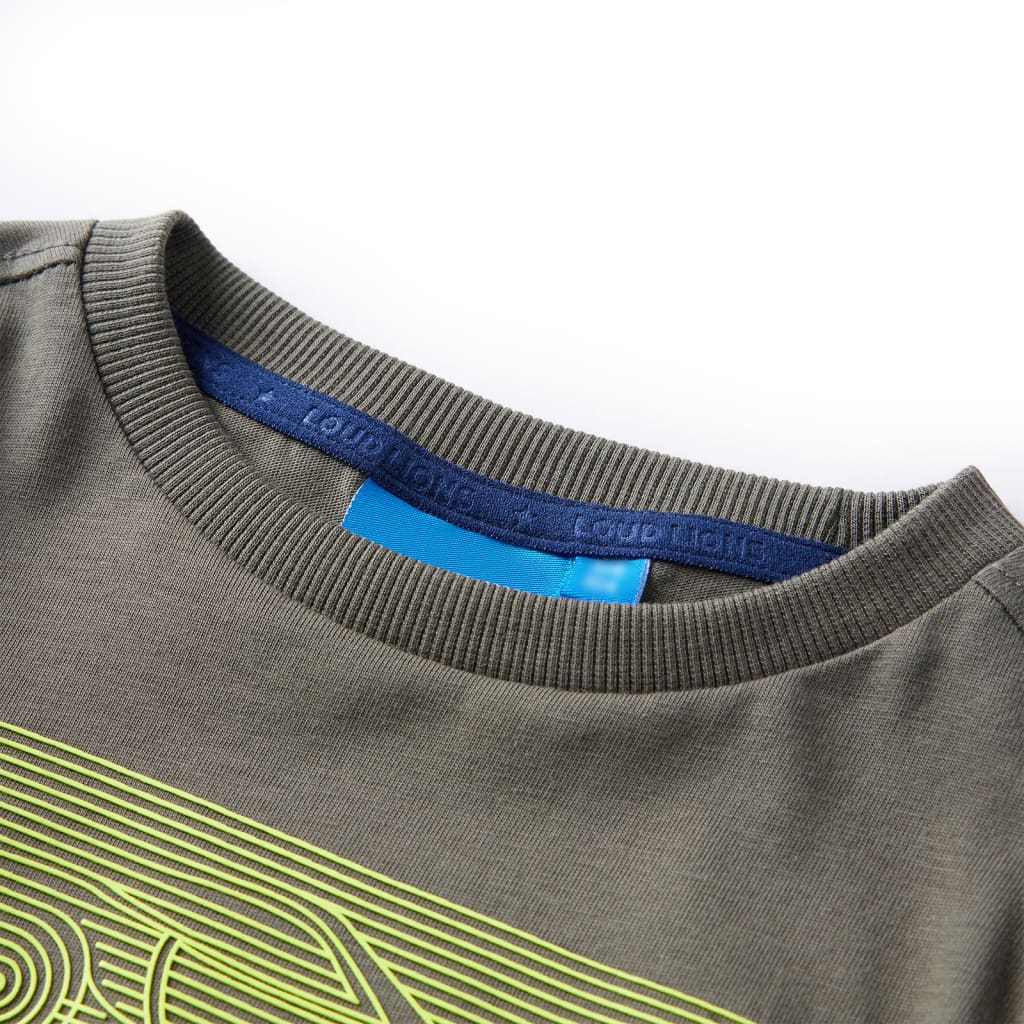 Vidaxl kindershirt met lange mouwen 92 kakikleurig