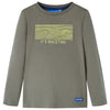 VidaXL Kindershirt met lange mouwen 104 kakikleurig